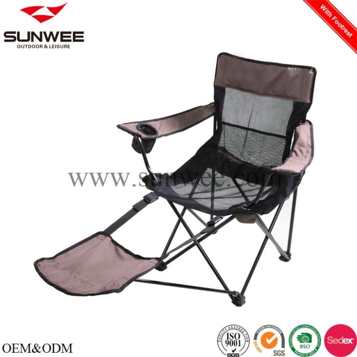 ເກົ້າອີ້ພັບໄດ້ກັບ footrest